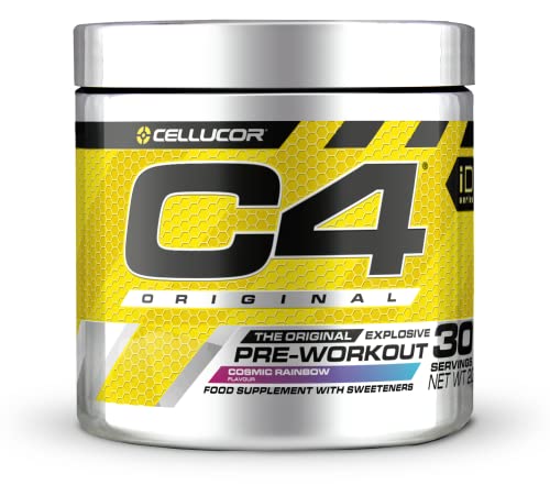 C4 Original Beta Alanine Sports Nutrition Bulk Pre Workout Powder for Men & Women | Best Pre-Workout Energy Drink Supplements | Creatine Monohydrate | Icy Blue Raspberry | 30 Servings