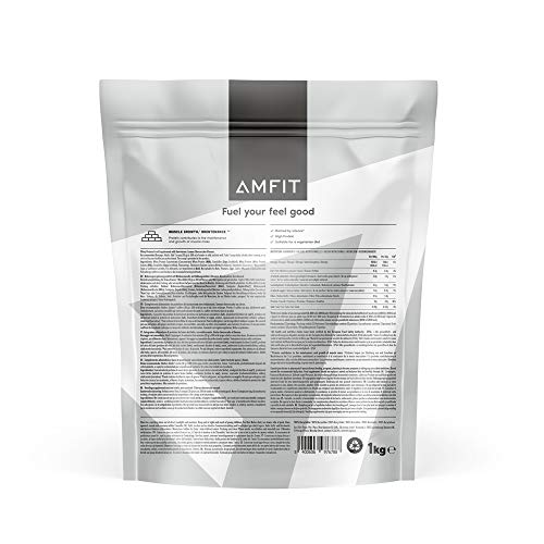 Amazon Brand - Amfit Nutrition Whey Protein Powder, Chocolate Flavour, 33 Servings, 1 kg (Pack of 1)