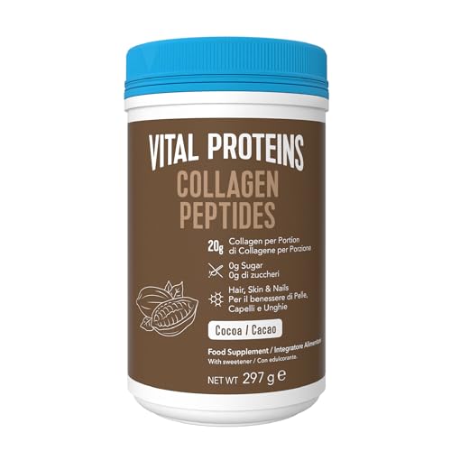 Vital Proteins Collagen Peptides Powder Supplement (Type I, III), Unflavoured Hydrolszed Collagen-Hair, Skin, Nail Support Supplement, Paleo, gluten free, Non-GMO, 20g per Serving 587g Canister, 1Pack