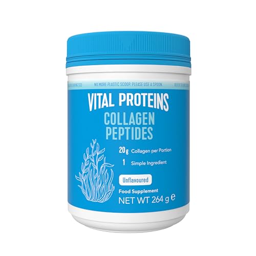 Vital Proteins Collagen Peptides Powder Supplement (Type I, III), Unflavoured Hydrolszed Collagen-Hair, Skin, Nail Support Supplement, Paleo, gluten free, Non-GMO, 20g per Serving 587g Canister, 1Pack