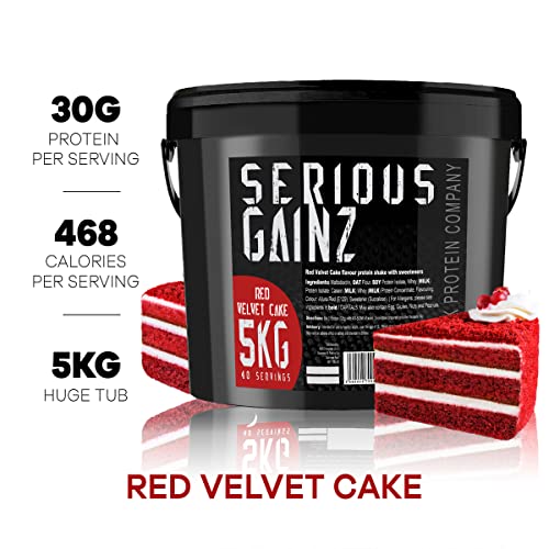 The Bulk Protein Company, SERIOUS GAINZ - Whey Protein Powder - Weight Gain, Mass Gainer - 30g Protein Powders (Chocolate, 5kg)