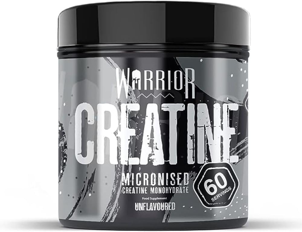 Warrior Creatine Monohydrate Powder 300g – Micronised – Proven to Improve Physical Performance and Recovery, 5g Servings (Unflavoured), 1 pack