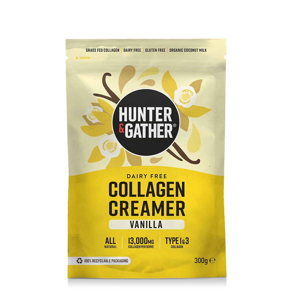 Hunter & Gather Bovine Collagen Powder Twin Pack | Pure Unflavoured Premium Hydrolysed Bovine Collagen Peptides Powder for Hair Skin Nails Muscles | Collagen Supplements for Women and Men