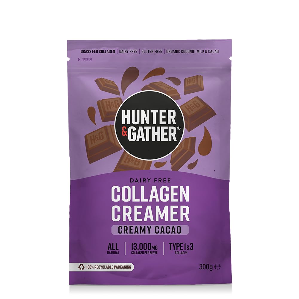 Hunter & Gather Bovine Collagen Powder Twin Pack | Pure Unflavoured Premium Hydrolysed Bovine Collagen Peptides Powder for Hair Skin Nails Muscles | Collagen Supplements for Women and Men