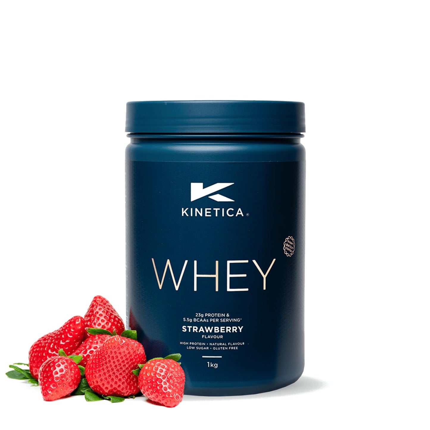 Kinetica Chocolate Whey Protein Powder | 2.27kg | 22g Protein per Serving | 75 Servings | Sourced from EU Grass-Fed Cows | Superior Mixability & Taste