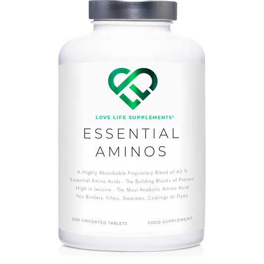 Essential Amino Acids - All 9 EAA Amino Acids with All 3 BCAA's Plus 6 More EAAs to Build and Repair Muscle | 300 Tablets / 60 Servings | 5-10g per Serving | High in Leucine and Vegan Friendly