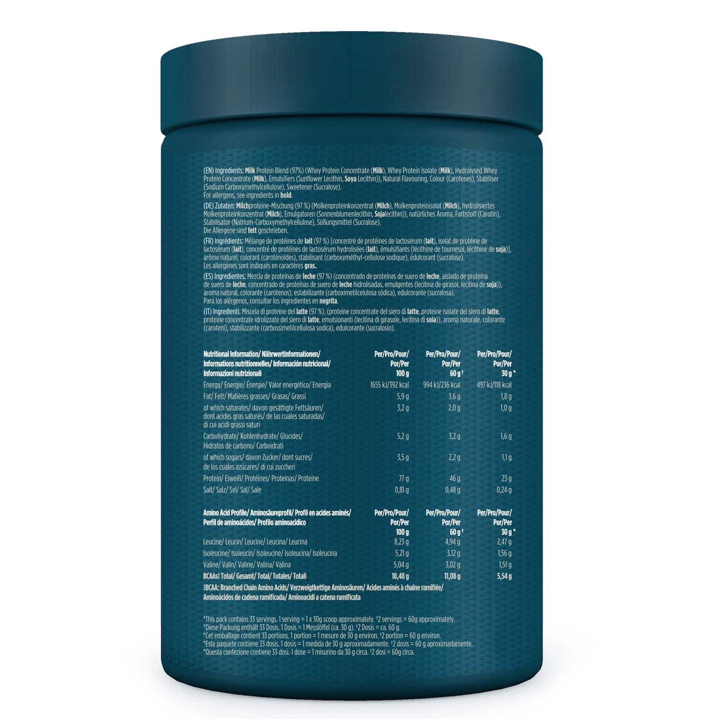 Kinetica Chocolate Whey Protein Powder | 2.27kg | 22g Protein per Serving | 75 Servings | Sourced from EU Grass-Fed Cows | Superior Mixability & Taste