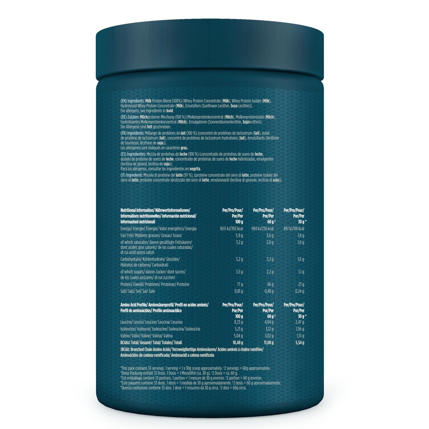 Kinetica Chocolate Whey Protein Powder | 2.27kg | 22g Protein per Serving | 75 Servings | Sourced from EU Grass-Fed Cows | Superior Mixability & Taste