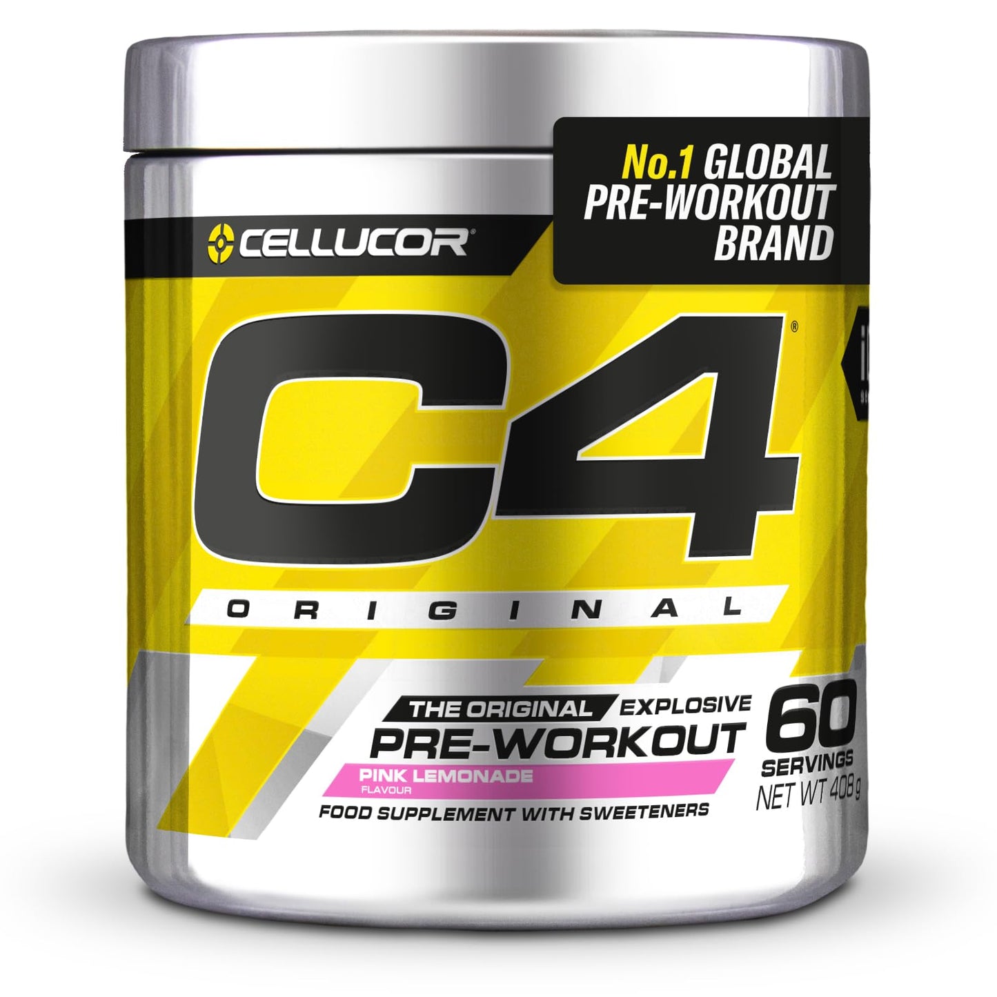 C4 Original Beta Alanine Sports Nutrition Bulk Pre Workout Powder for Men & Women | Best Pre-Workout Energy Drink Supplements | Creatine Monohydrate | Icy Blue Raspberry | 30 Servings