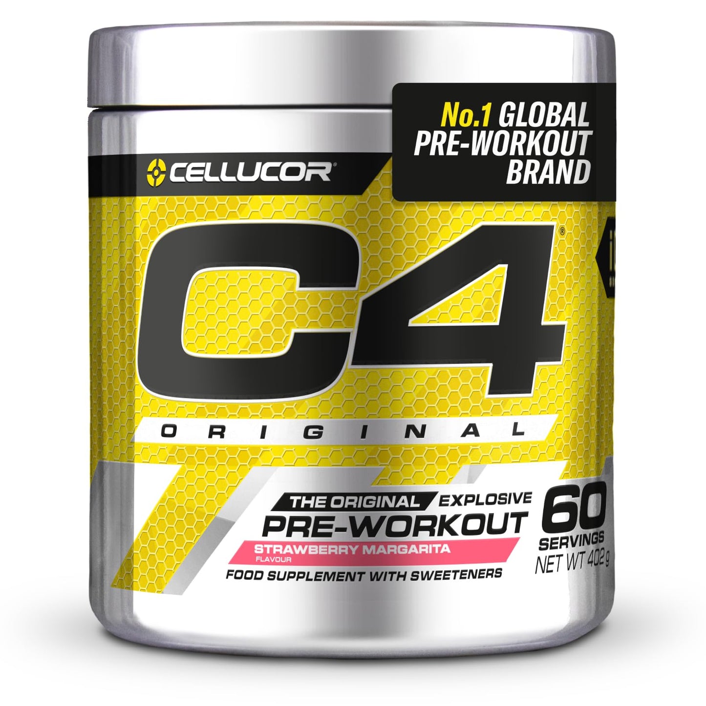 C4 Original Beta Alanine Sports Nutrition Bulk Pre Workout Powder for Men & Women | Best Pre-Workout Energy Drink Supplements | Creatine Monohydrate | Icy Blue Raspberry | 30 Servings