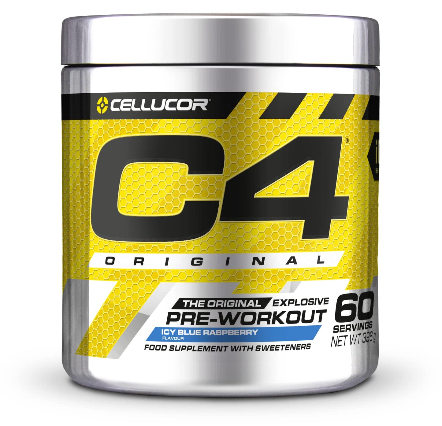 C4 Original Beta Alanine Sports Nutrition Bulk Pre Workout Powder for Men & Women | Best Pre-Workout Energy Drink Supplements | Creatine Monohydrate | Icy Blue Raspberry | 30 Servings