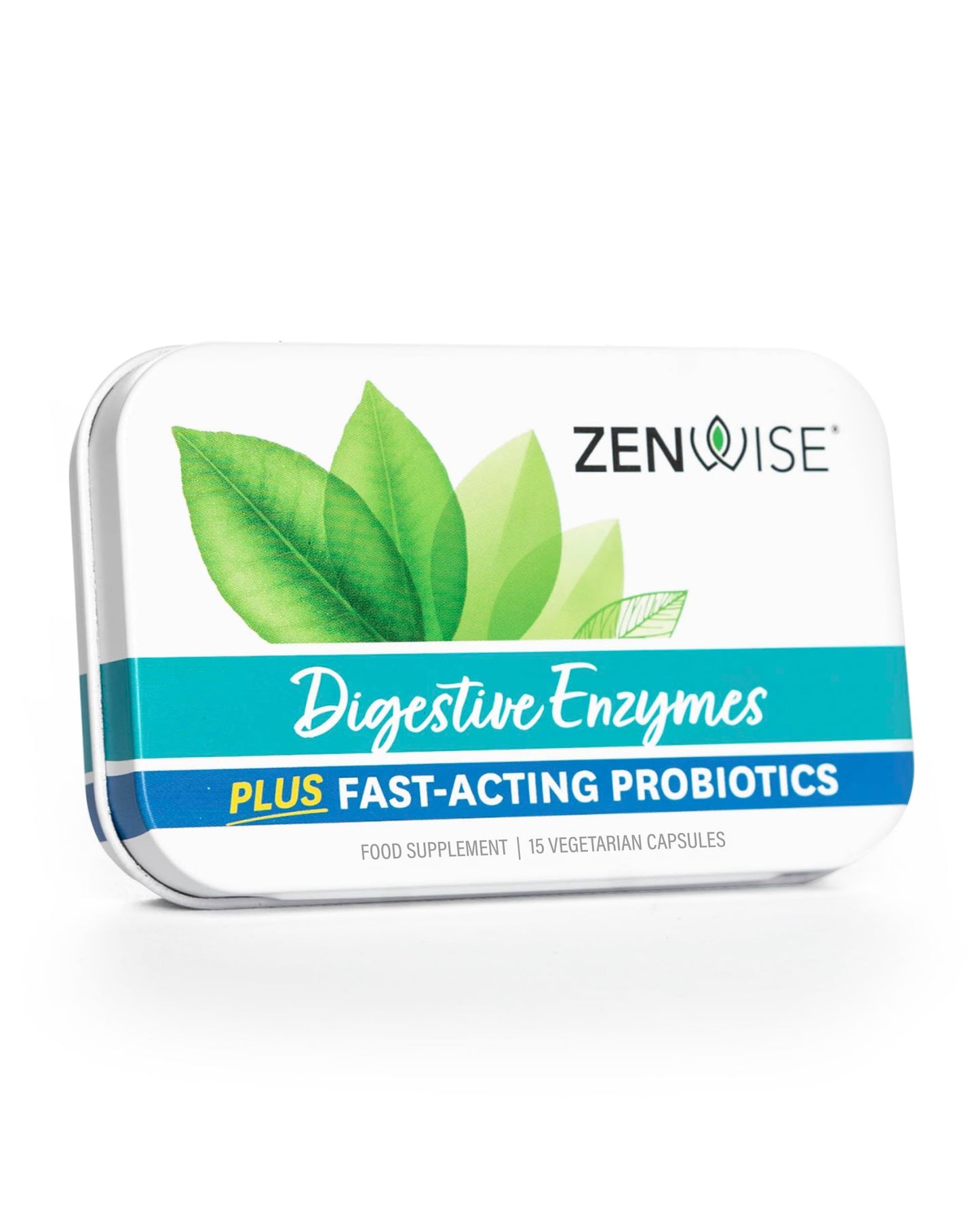 Zenwise Health Digestive Enzymes + Probiotics for Gut Health and Prebiotics Fibre Supplements for Bloating Relief and Digestion - 100 Count