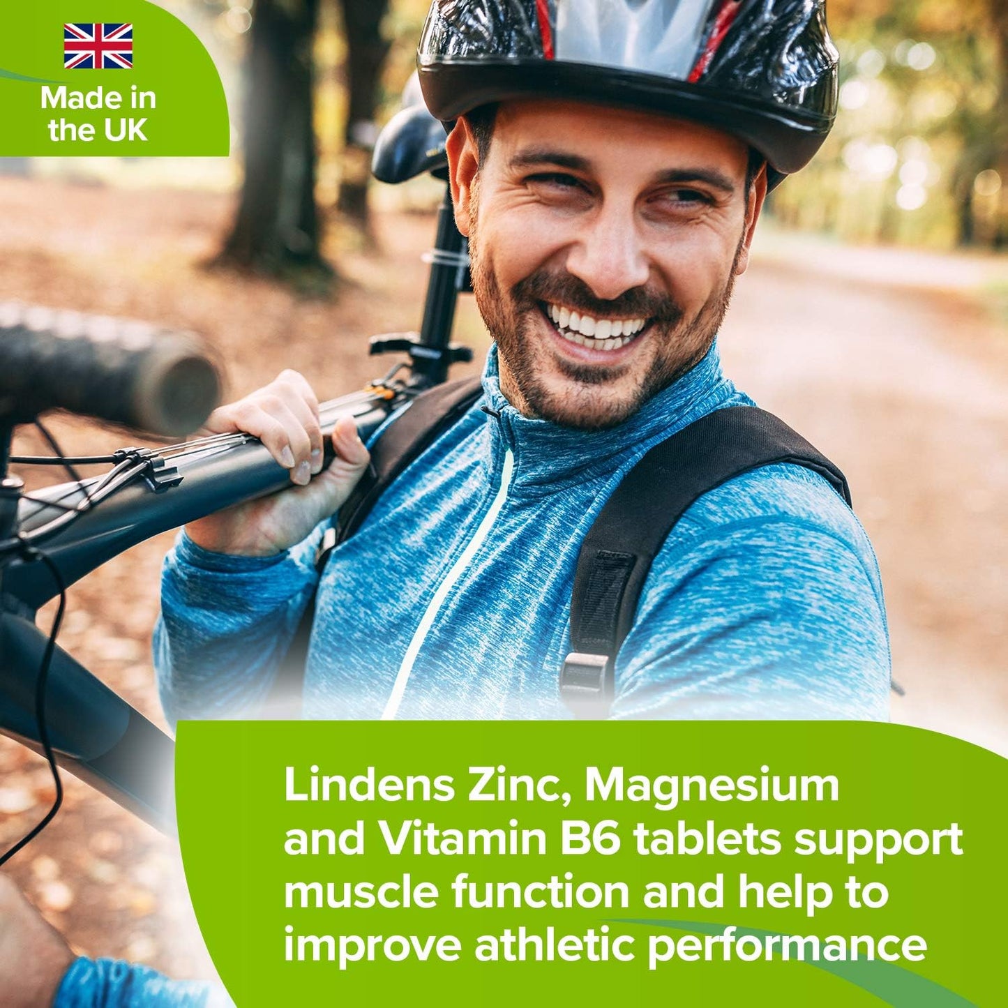 Lindens Zinc, Magnesium and Vitamin B6 Complex Tablets - 90 Pack - Reduction of Tiredness and Fatigue - UK Manufacturer, Letterbox Friendly