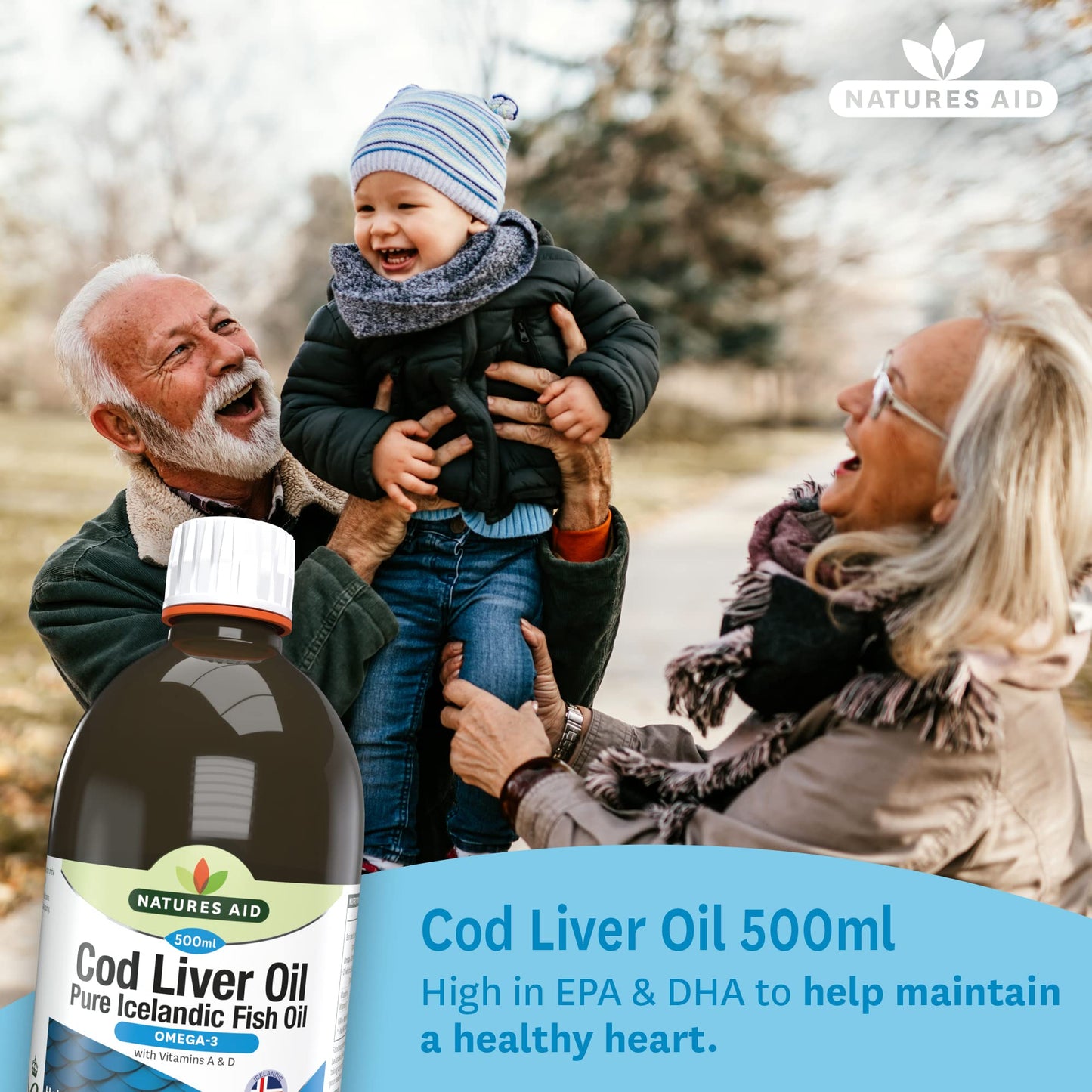 Natures Aid Cod Liver Oil, 1000 mg, 180 Softgel Capsules (High Strength, 254 mg Omega-3 with Vitamins A and D for Normal Function of the Immune System, Made in the UK)